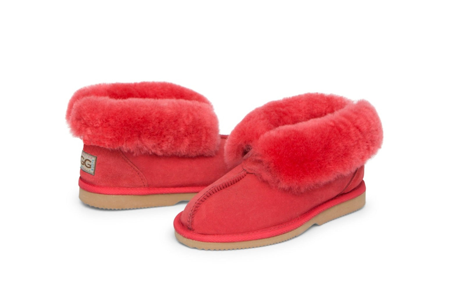 Red ugg slippers online kids